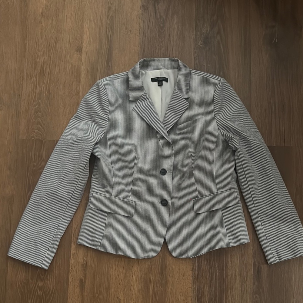 Ann Taylor Striped Blazer Jacket
